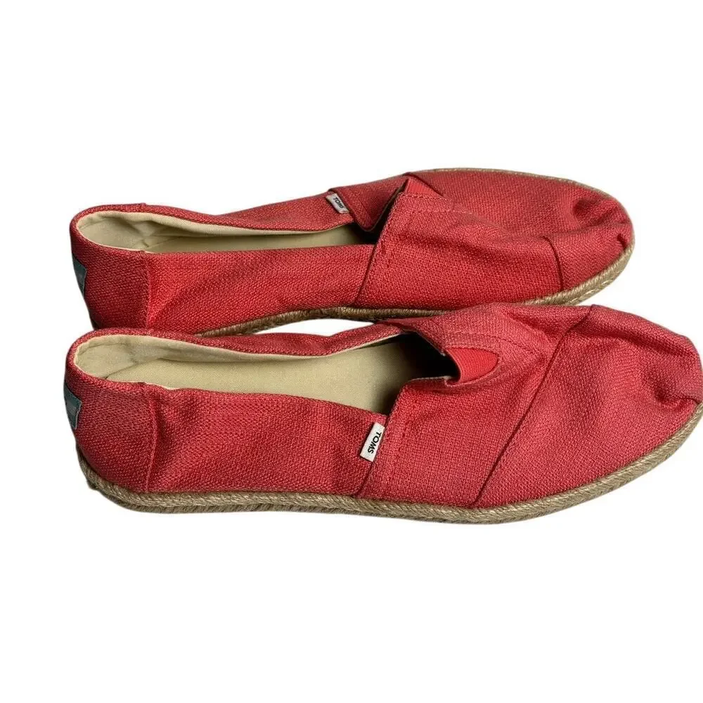 TOMS Alpargata Peach Pink Rope Shoe